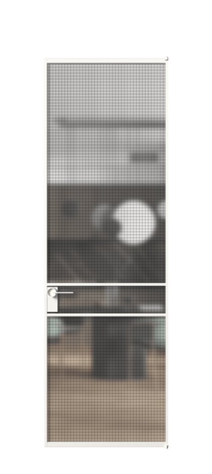 Алюминиевая дверь АЛПЛ040.02  Алюминий Белый Декоративное стекло с сеткой "Mesh silver", триплекс, 6 мм. Без короба бел Цена 138890 Стоимость комплекта двери включает: 
1. Полотно (600/650/700/750/800/850/900/950*2000-2400 мм).
2. Короб
3. Комплект фурнитуры (2 торцевые петли и магнитный замок с ответной планкой). Фабрика дверей Волховец 8 (800) 551 43 19  Алюминиевая дверь АЛПЛ040.02 Алюминий Белый Декоративное стекло с сеткой "Mesh silver", триплекс, 6 мм Цена 138890  | Volhovec