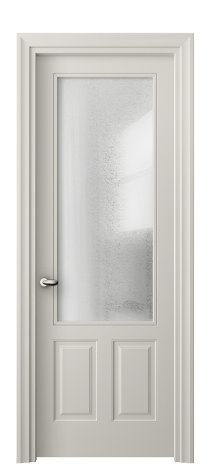 Межкомнатная дверь Esse 8522 Матовый облачно-серый Фактурное стекло "Лёд", триплекс Цена 75700 ₽ | Volhovec