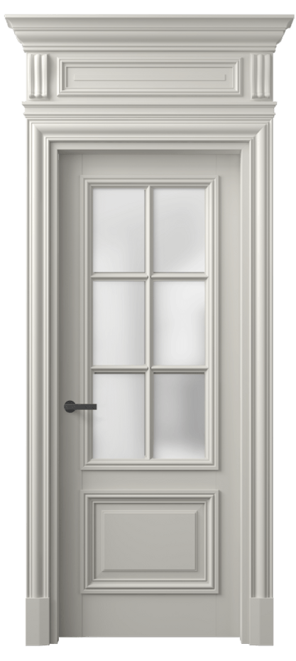 Межкомнатная дверь Antique 7312 Бук тёплый серый Сатинированное стекло Цена 134983 ₽ | Volhovec