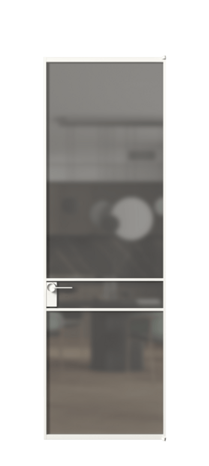 Алюминиевая дверь АЛПЛ040.02  Алюминий Белый Сатинированное серое стекло, триплекс, 6 мм. Без короба бел Цена 130890 Стоимость комплекта двери включает: 
1. Полотно (600/650/700/750/800/850/900/950*2000-2400 мм).
2. Короб
3. Комплект фурнитуры (2 торцевые петли и магнитный замок с ответной планкой). Фабрика дверей Волховец 8 (800) 551 43 19  Алюминиевая дверь АЛПЛ040.02 Алюминий Белый Сатинированное серое стекло, триплекс, 6 мм Цена 130890  | Volhovec