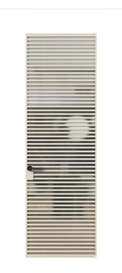 Алюминиевая дверь АЛПЛ040.07 Алюминий бежево-серый Декоративное стекло с сеткой "Mesh silver", триплекс, 6 мм Цена 183052  | Volhovec