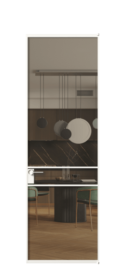 Алюминиевая дверь АЛПЛ040.02  Алюминий Белый Прозрачное бронзовое стекло, триплекс, 6 мм. Без короба бел Цена 130890 Стоимость комплекта двери включает: 
1. Полотно (600/650/700/750/800/850/900/950*2000-2400 мм).
2. Короб
3. Комплект фурнитуры (2 торцевые петли и магнитный замок с ответной планкой). Фабрика дверей Волховец 8 (800) 551 43 19  Алюминиевая дверь АЛПЛ040.02 Алюминий Белый Прозрачное бронзовое стекло, триплекс, 6 мм Цена 130890  | Volhovec