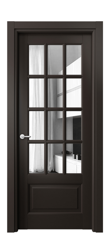Межкомнатная дверь Toscana Grigliato 6313 Бук антрацит Двустороннее зеркало, триплекс, 6 мм Цена 161030 сом | Volhovec
