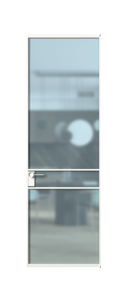 Алюминиевая дверь АЛПЛ040.02  Алюминий Белый Сатинированное голубое стекло, триплекс, 6мм. Без короба бел Цена 130890 Стоимость комплекта двери включает: 
1. Полотно (600/650/700/750/800/850/900/950*2000-2400 мм).
2. Короб
3. Комплект фурнитуры (2 торцевые петли и магнитный замок с ответной планкой). Фабрика дверей Волховец 8 (800) 551 43 19  Алюминиевая дверь АЛПЛ040.02 Алюминий Белый Сатинированное голубое стекло, триплекс, 6мм Цена 130890  | Volhovec
