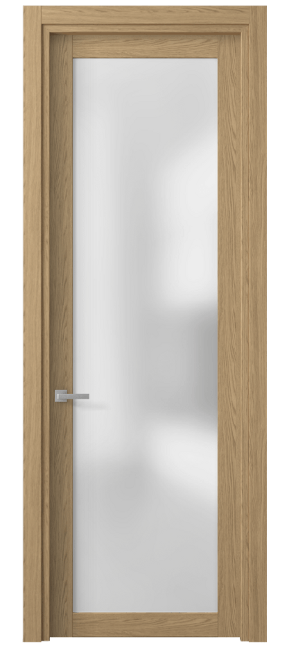Межкомнатная дверь Planum 2102 Жемчужный дуб Сатинированное стекло Цена 27359 ₽ | Volhovec