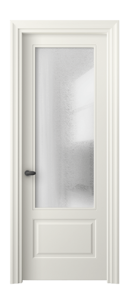 Межкомнатная дверь Esse 8542 Матовый жемчужный Фактурное стекло "Лёд", триплекс Цена 75700 ₽ | Volhovec