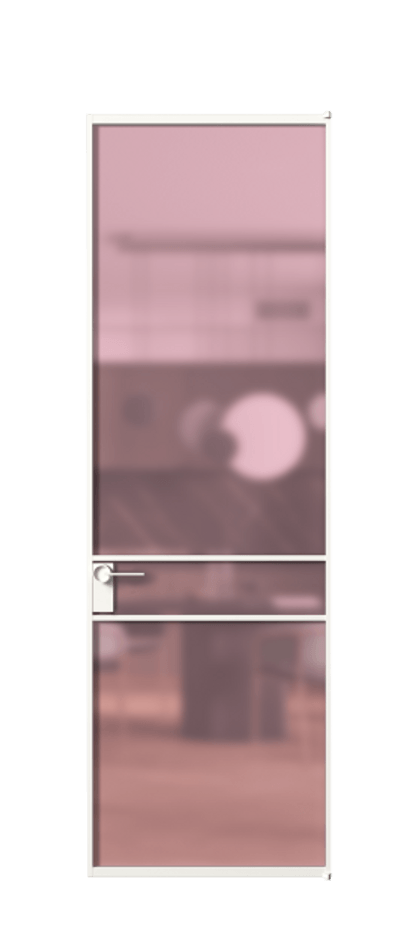 Алюминиевая дверь АЛПЛ040.02  Алюминий Белый Сатинированное розовое стекло, триплекс, 6мм. Без короба бел Цена 130890 Стоимость комплекта двери включает: 
1. Полотно (600/650/700/750/800/850/900/950*2000-2400 мм).
2. Короб
3. Комплект фурнитуры (2 торцевые петли и магнитный замок с ответной планкой). Фабрика дверей Волховец 8 (800) 551 43 19  Алюминиевая дверь АЛПЛ040.02 Алюминий Белый Сатинированное розовое стекло, триплекс, 6мм Цена 130890  | Volhovec