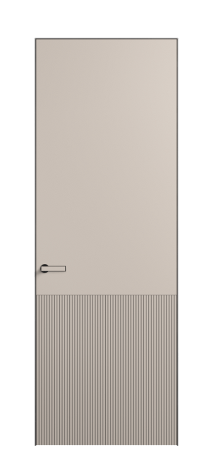 Дверь межкомнатная Velvet АКП 8204 Матовый светло-бежевый. Скрытый короб Черный Цена 10830340 . Фабрика дверей Волховец 8 (800) 551 43 19 Межкомнатная дверь Velvet АКП 8204 Матовый светло-бежевый. Цена 10830340 | Volhovec