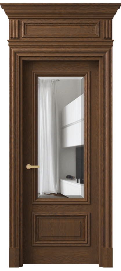 Дверь межкомнатная Antique 7306 Дуб каштановый матовый Прозрачное стекло с фацетом КЭП + Объёмный фриз + Карниз ДКШ.М Цена 251069 ₽ Наличники уже входят в базовый комплект. Фабрика дверей Волховец 8 (800) 551 43 19 Межкомнатная дверь Antique 7306 Дуб каштановый матовый Прозрачное стекло с фацетом Цена 251069 ₽ | Volhovec