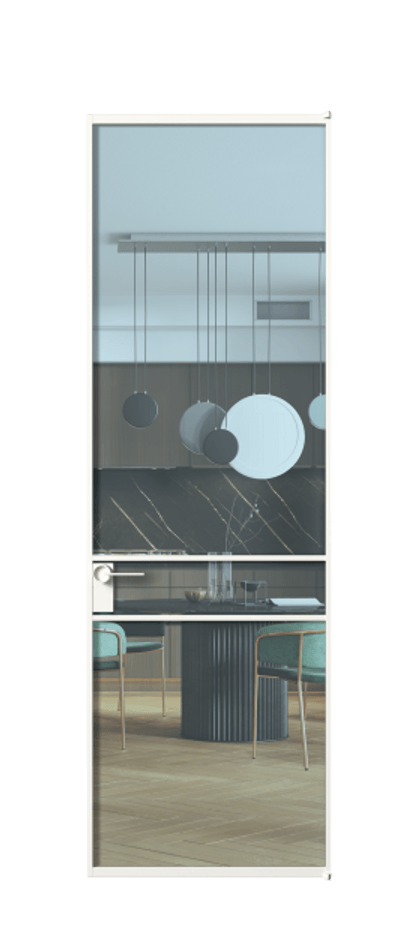 Алюминиевая дверь АЛПЛ040.02  Алюминий Белый Прозрачное голубое стекло, триплекс, 6мм. Без короба бел Цена 130890 Стоимость комплекта двери включает: 
1. Полотно (600/650/700/750/800/850/900/950*2000-2400 мм).
2. Короб
3. Комплект фурнитуры (2 торцевые петли и магнитный замок с ответной планкой). Фабрика дверей Волховец 8 (800) 551 43 19  Алюминиевая дверь АЛПЛ040.02 Алюминий Белый Прозрачное голубое стекло, триплекс, 6мм Цена 130890  | Volhovec