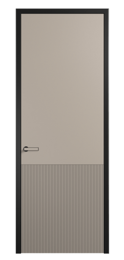 Дверь межкомнатная 8204 МБСК. Цвет Матовый бисквитный. Материал Гладкая эмаль. Коллекция Вельвет. Картинка.