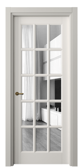 Межкомнатная дверь 6311 МПБЛ ЗЕР. Цвет Матовый пудровый белый. Материал Гладкая эмаль. Коллекция Тоскана Грильято. Фото. Дверь межкомнатная 6311 МПБЛ ЗЕР. Цвет Матовый пудровый белый. Материал Гладкая эмаль. Коллекция Тоскана Грильято. Картинка.