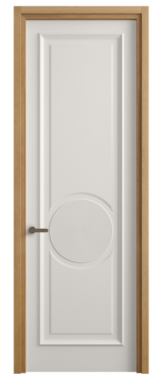 Дверь межкомнатная 6719 МПБЛ. Цвет Матовый пудровый белый. Материал Гладкая эмаль. Коллекция Шарм. Картинка.