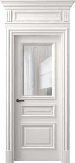 Дверь межкомнатная 7304 МПБЛ MORU. Цвет Матовый пудровый белый. Материал Гладкая эмаль. Коллекция Антик. Картинка.