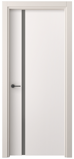 Дверь межкомнатная 4222 ПЭКС СЕР САТ. Цвет ПЭТ кремово-серый. Материал ПЭТ. Коллекция Freedom. Картинка.
