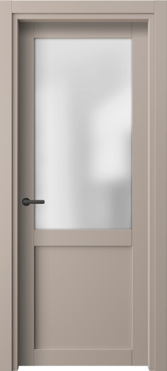 Дверь межкомнатная 2122 ПЭСК САТ. Цвет ПЭТ серо-коричневый . Материал ПЭТ. Коллекция Neo. Картинка.