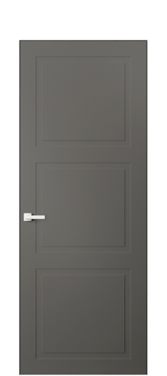 Дверь межкомнатная 8003 МКЛС. Цвет Матовый классический серый. Материал Гладкая эмаль. Коллекция Neo Classic. Картинка.