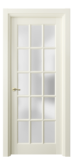 Дверь межкомнатная 0708 БМБ САТ. Цвет Бук молочно-белый. Материал Массив бука эмаль. Коллекция Lignum. Картинка.