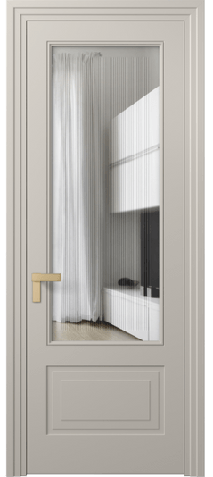 Межкомнатная дверь 8342 МСБЖ Прозрачное стекло с гравировкой Rocca. Цвет Матовый светло-бежевый. Материал Гладкая эмаль. Коллекция Rocca. Фото. Дверь межкомнатная 8342 МСБЖ Прозрачное стекло с гравировкой Rocca. Цвет Матовый светло-бежевый. Материал Гладкая эмаль. Коллекция Rocca. Картинка.