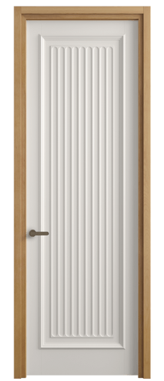 Дверь межкомнатная 6701 БПБЛ. Цвет Бук пудровый белый. Материал Массив бука эмаль. Коллекция Charm. Картинка.