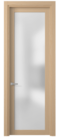 Дверь межкомнатная 2102 МШДМ САТ. Цвет Дуб молочный. Материал Мультишпон. Коллекция Planum. Картинка.