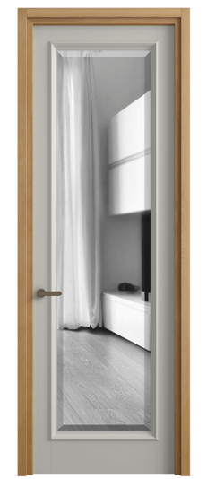 Дверь межкомнатная 6702 БТСР ЗЕР-Ф. Цвет Бук тёплый серый. Материал Массив бука эмаль. Коллекция Charm. Картинка.