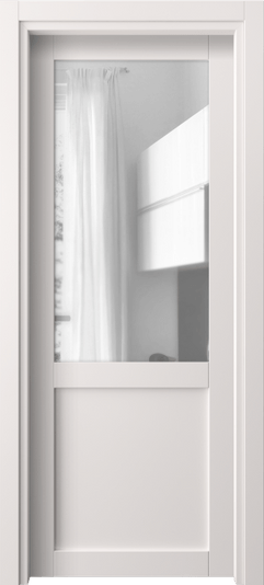 Дверь межкомнатная 2122 ПЭКС ПРОЗ. Цвет ПЭТ кремово-серый. Материал ПЭТ. Коллекция Neo1. Картинка.