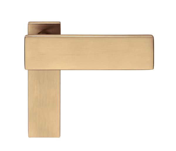 Ручки для дверей Ручка дверная Дуэ. Цвет Матовое золото PVD. Коллекция Дуэ. Картинка.