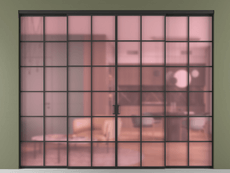 Перегородка Formato внутри проёма 4 створки