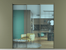 Перегородка Formato внутри проёма телескопик синхро 2