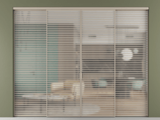 Перегородка Formato внутри проёма 4 створки