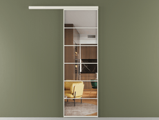 Перегородка Формато вдоль стены 1 створка