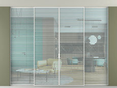 Перегородка Formato внутри проёма скрытое крепление в потолок 4 створки