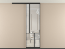 Перегородка Mosaic вдоль стены на потолок одностворчатая