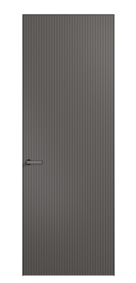 Дверь межкомнатная 8201 МКЛС. Цвет Матовый классический серый. Материал Гладкая эмаль. Коллекция Velvet. Картинка.